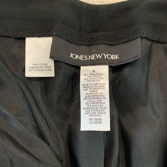Jones New York Women’s Black Long Pants Size 4 - Picture 8 of 14